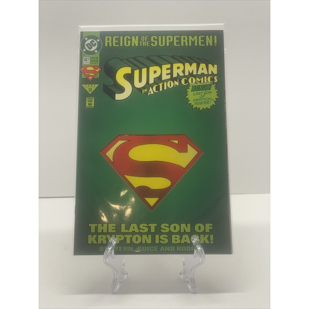 DC SUPERMAN IN ACTION COMICS REIGN OF THE SUPERMEN 1993 #12 #687 JUNE 93